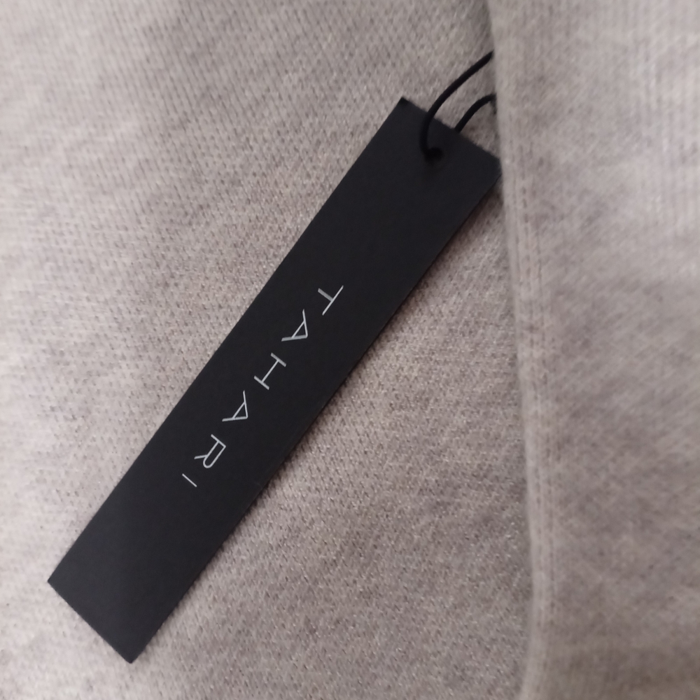 Tahari Women's Beige Turtleneck Long Sleeve Sweater Button Cuff Accents Size XL - Picture 4 of 14